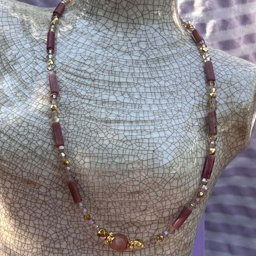 Collier "Quartz" en perles