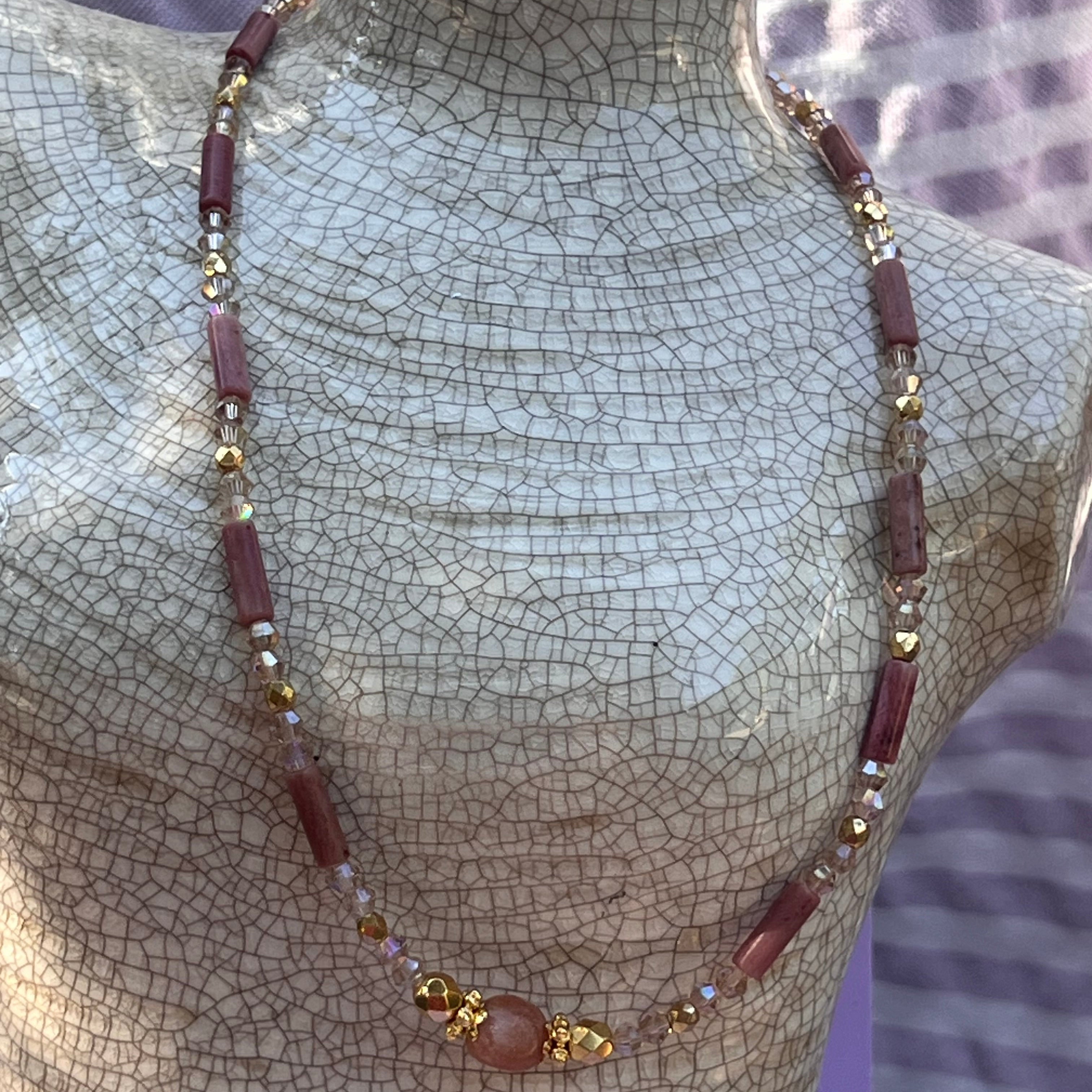 Collier "Quartz" en perles