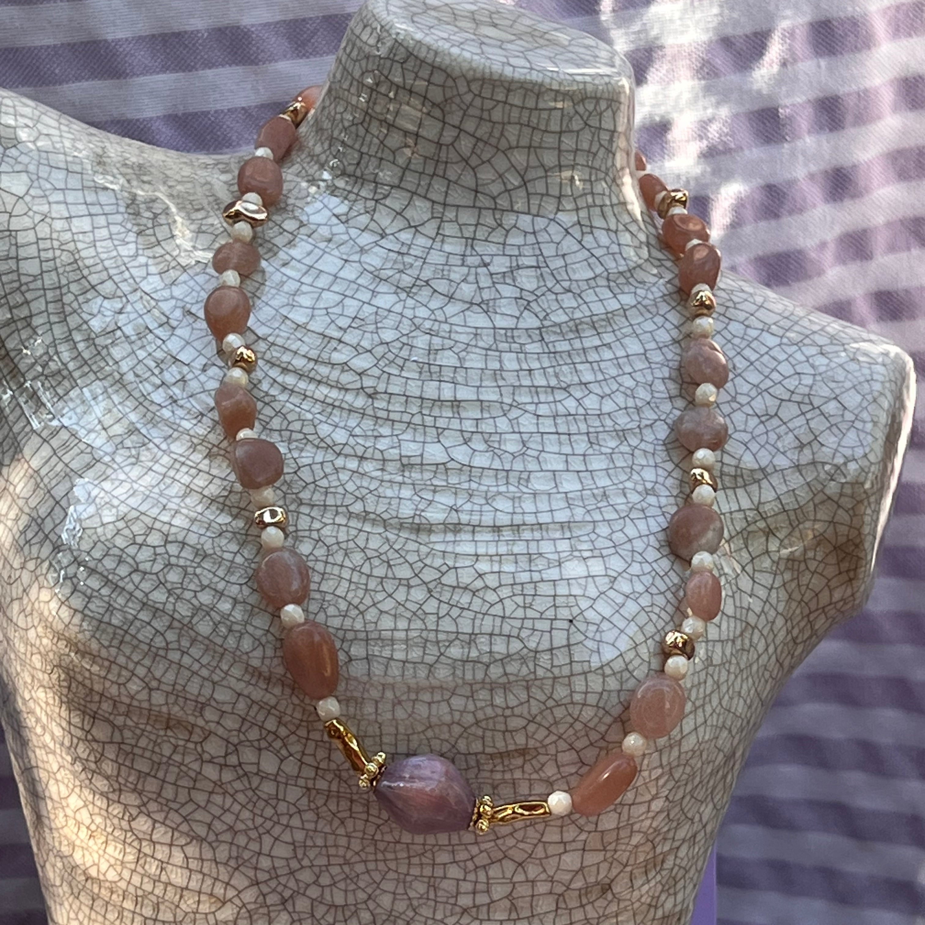 Collier "Mamma" en perles