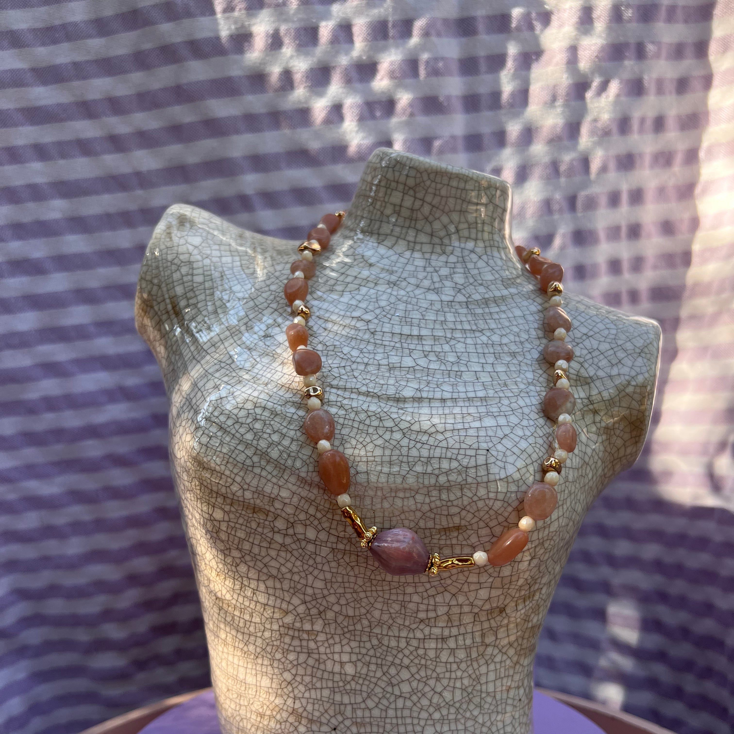 Collier "Mamma" en perles