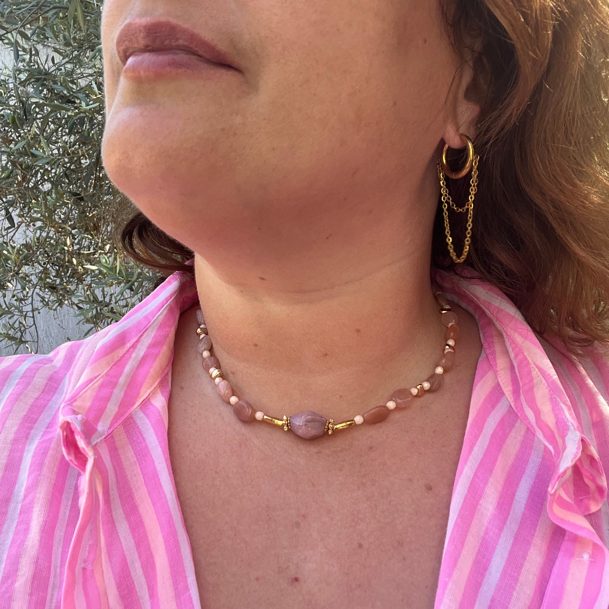 Collier "Mamma" en perles