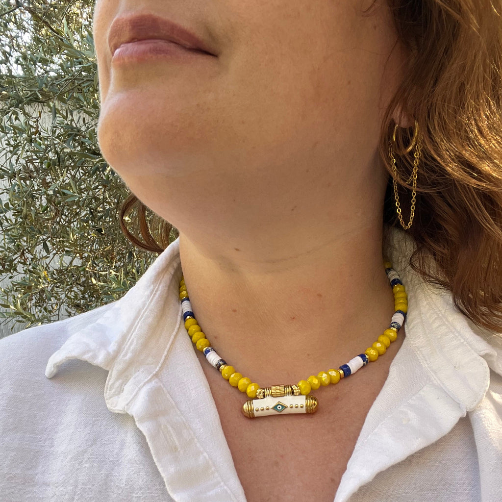 Collier "Thira" en perles