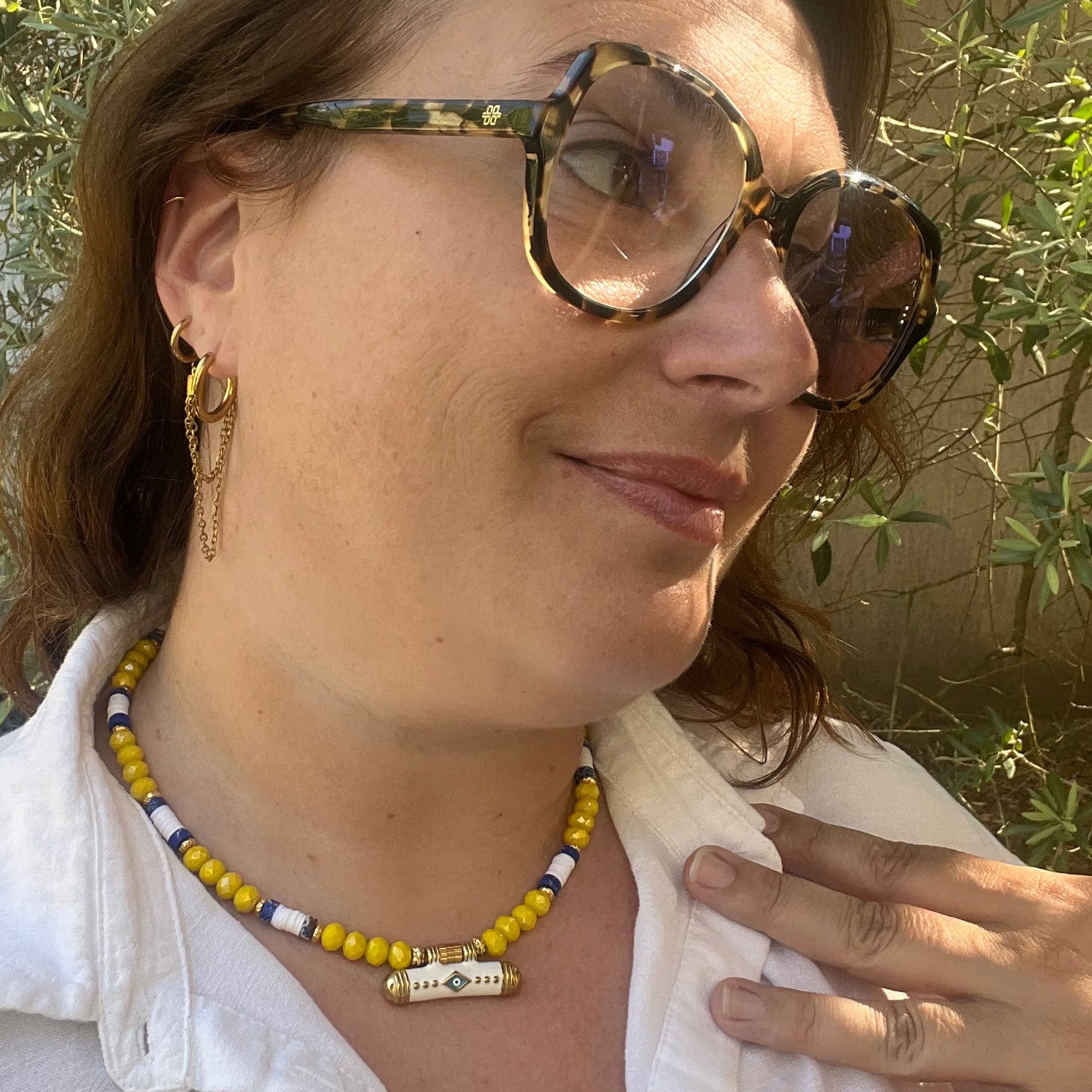 Collier "Thira" en perles