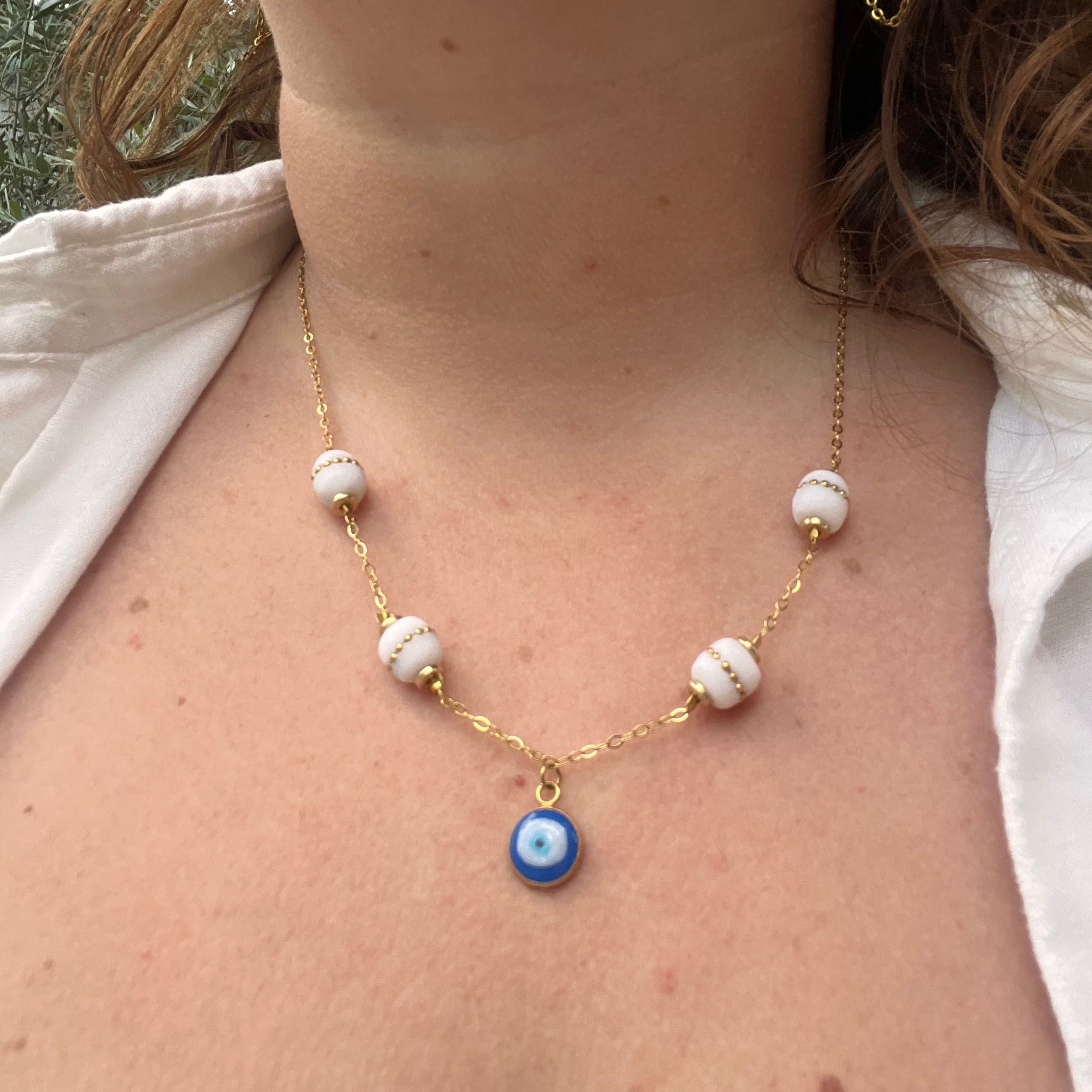 Collier "Égée" en acier inoxydable