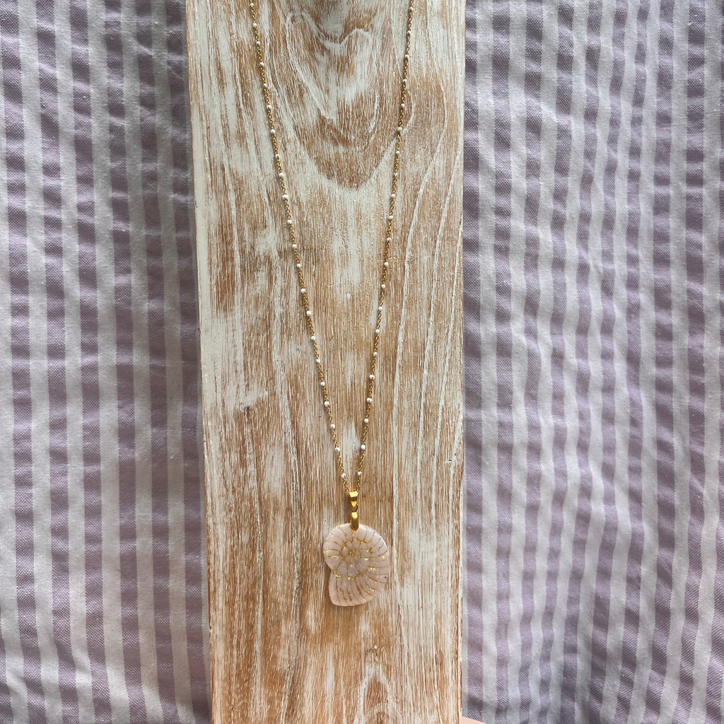 Collier "Amnonite" en eacier inoxydable