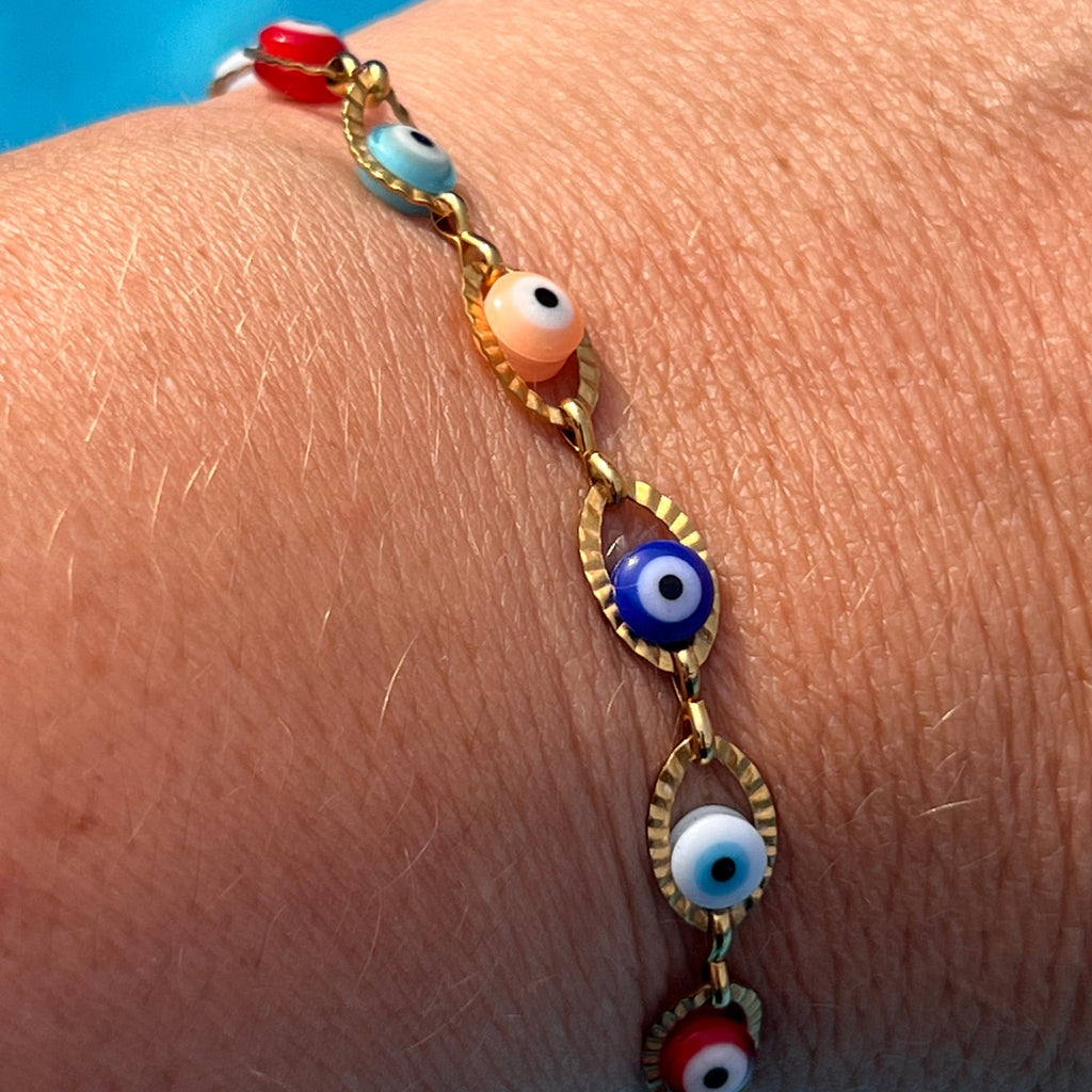 Collier "Nazar" en acier inoxydable