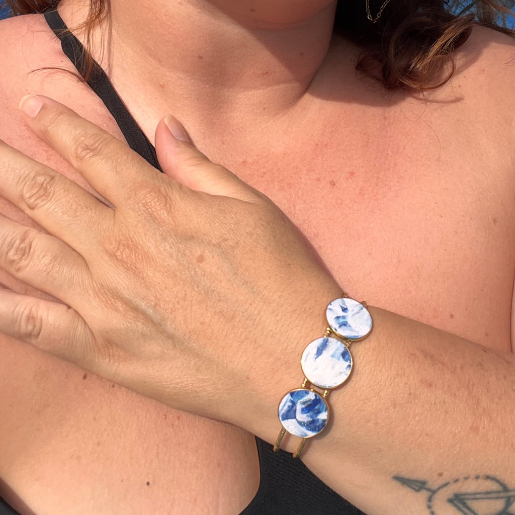 Bracelet "Jonc cercle" en acier inoxaydable