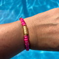 Bracelet "Fushia" en perles