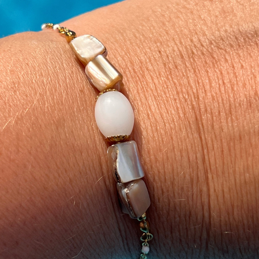 Bracelet "Opale" en acier inoxydable