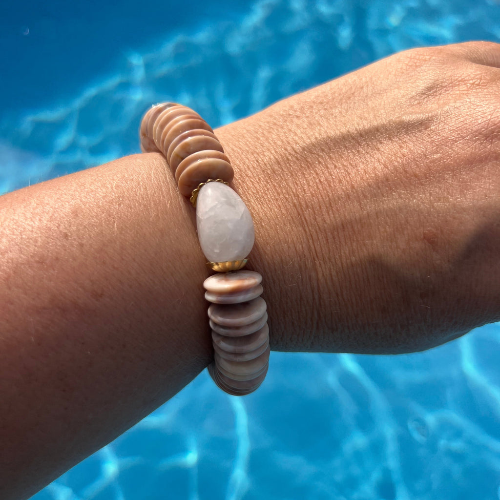 Bracelet "Coconut" en perles