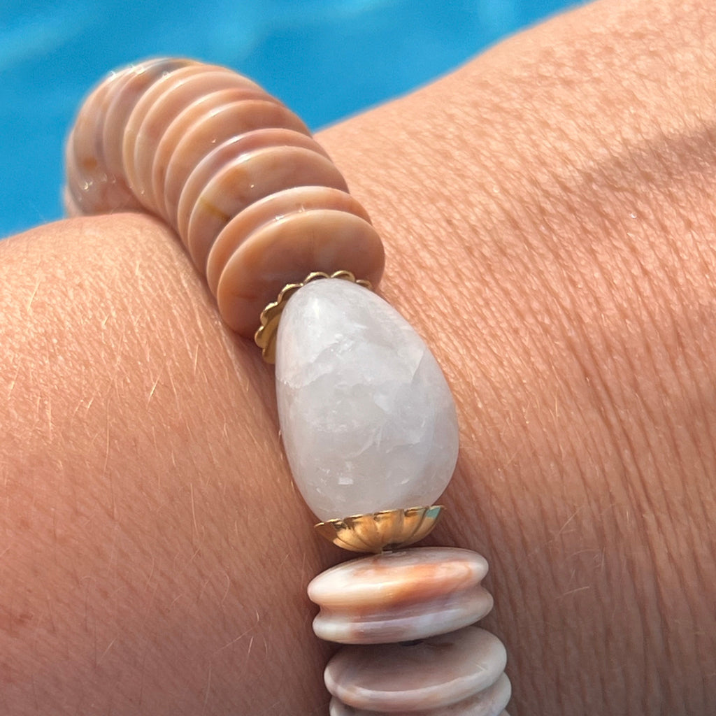 Bracelet "Coconut" en perles