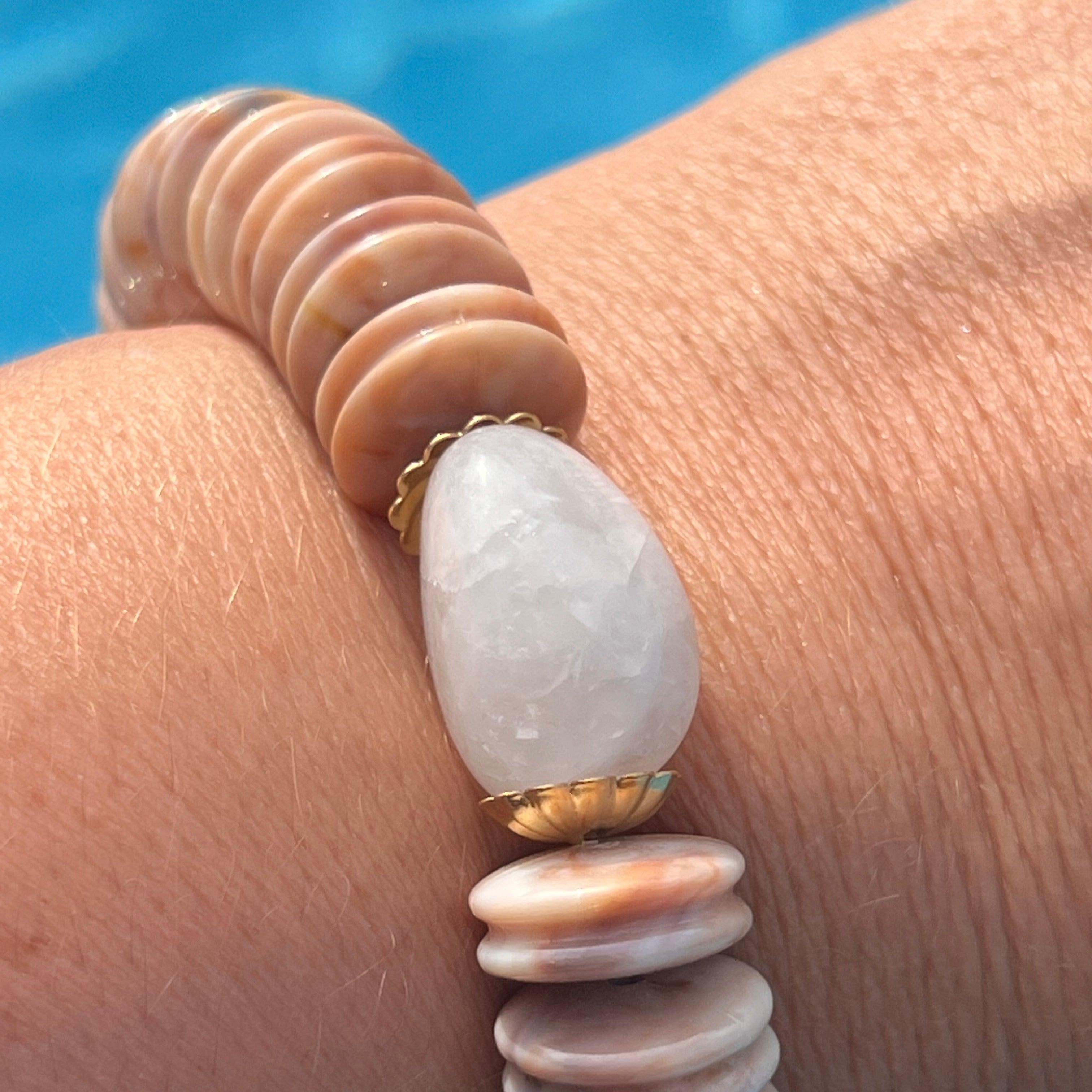 Bracelet "Coconut" en perles