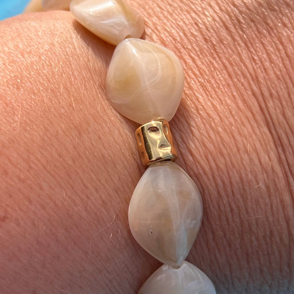 Bracelet "Losange" en perle