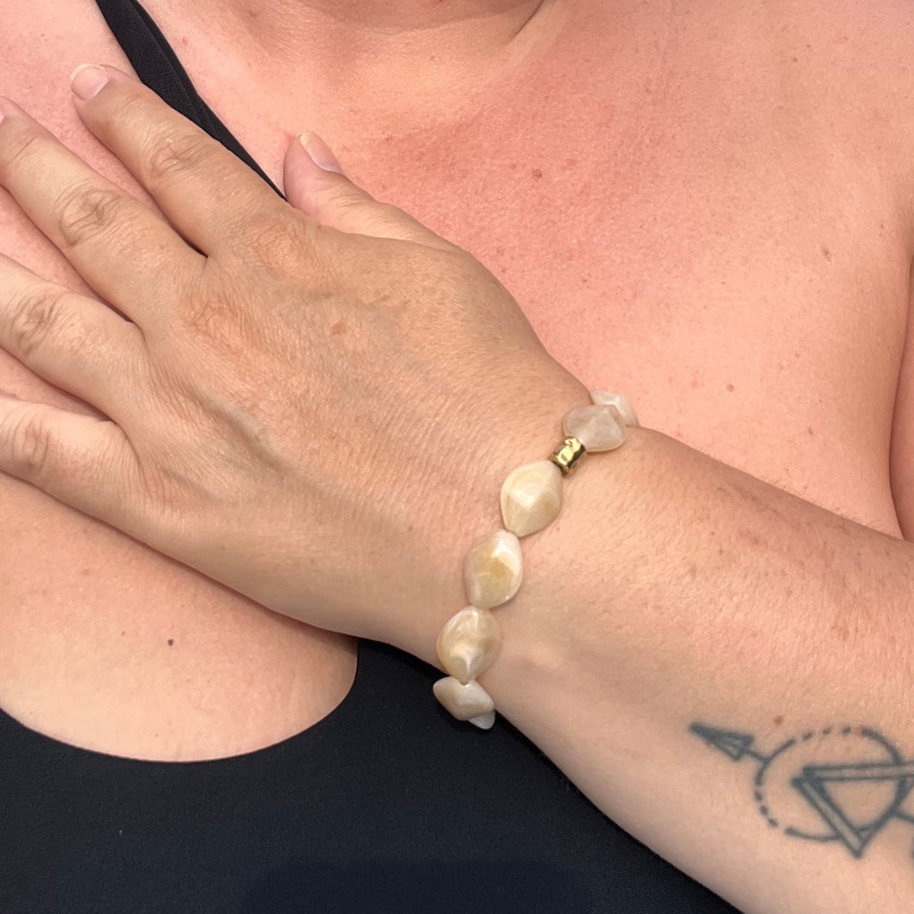 Bracelet "Losange" en perle