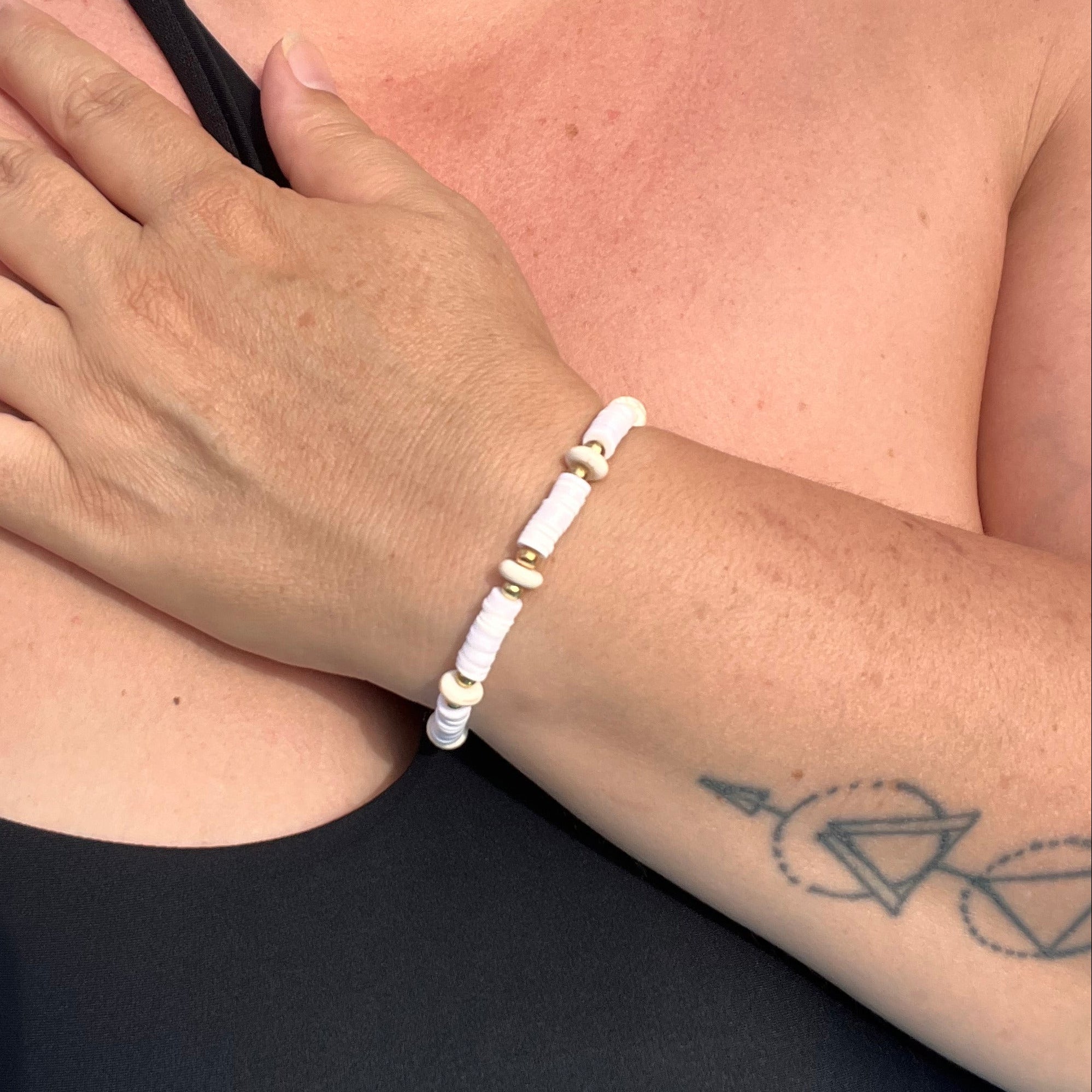 Bracelet "Heishi" en perles