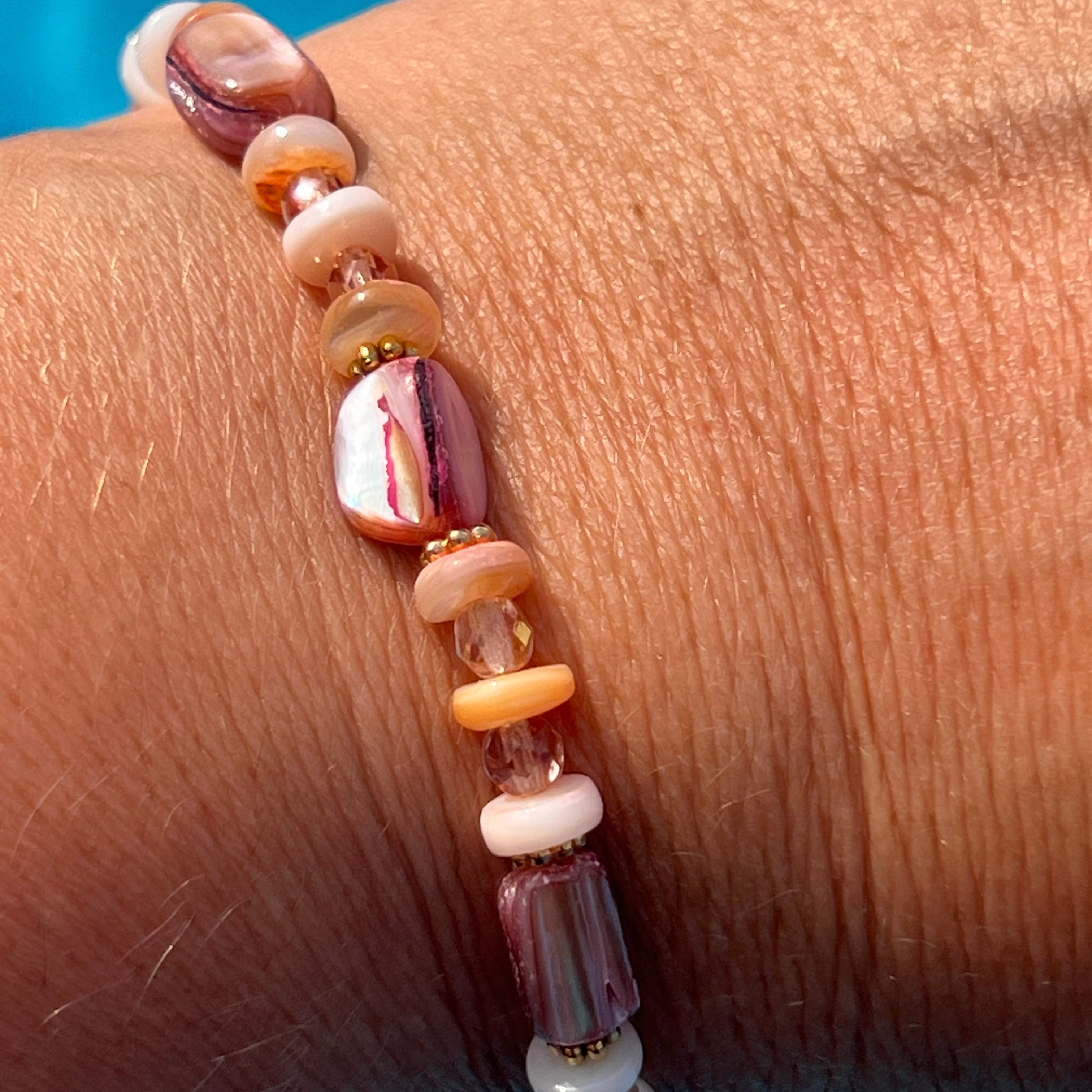 Bracelet "Irisé" en perle