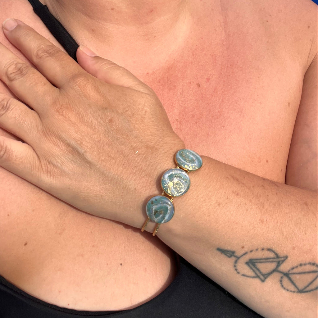 Bracelet "Jonc cercle" en acier inoxaydable