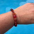 Bracelet "Orangée" en perles