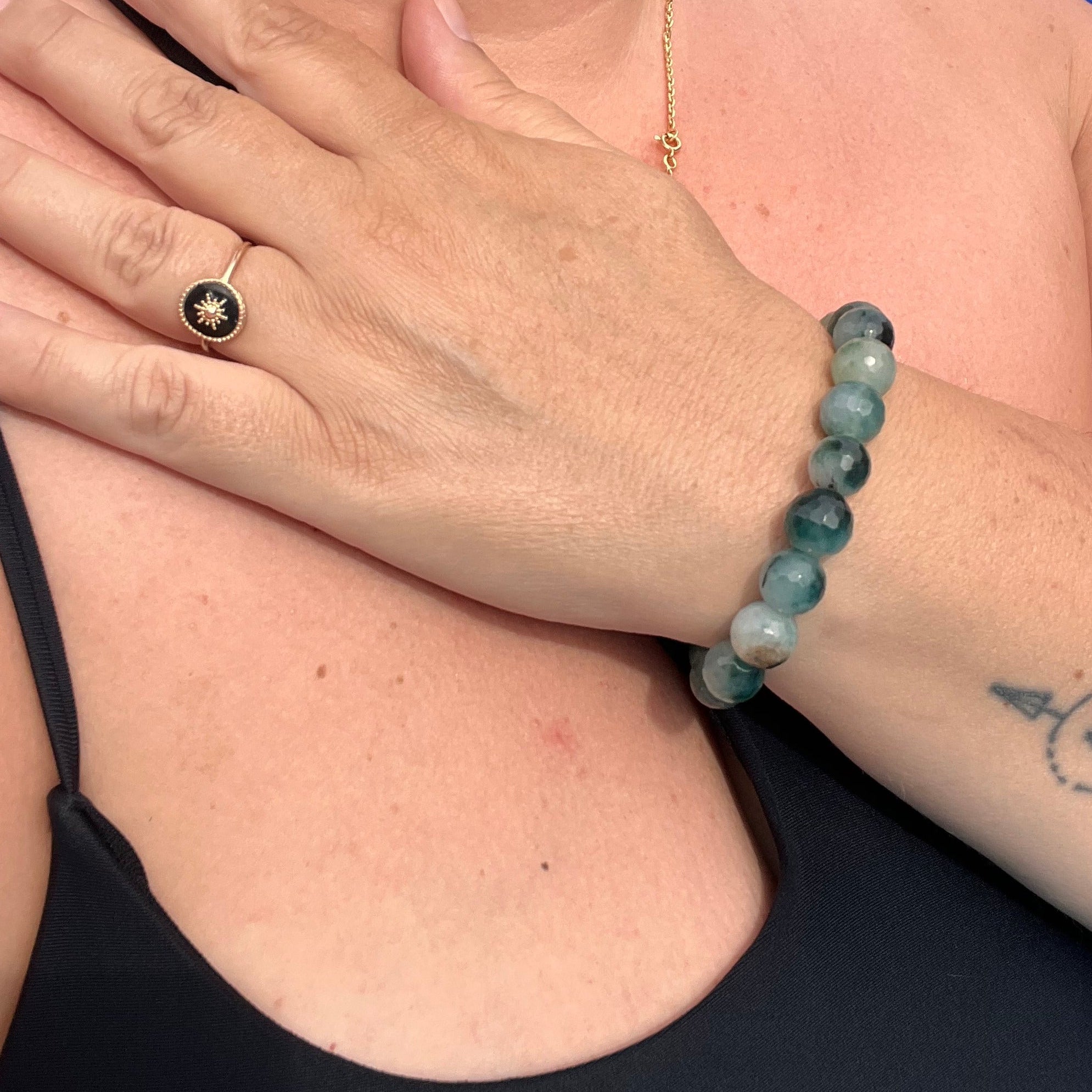 Bracelet "Jade" en perles