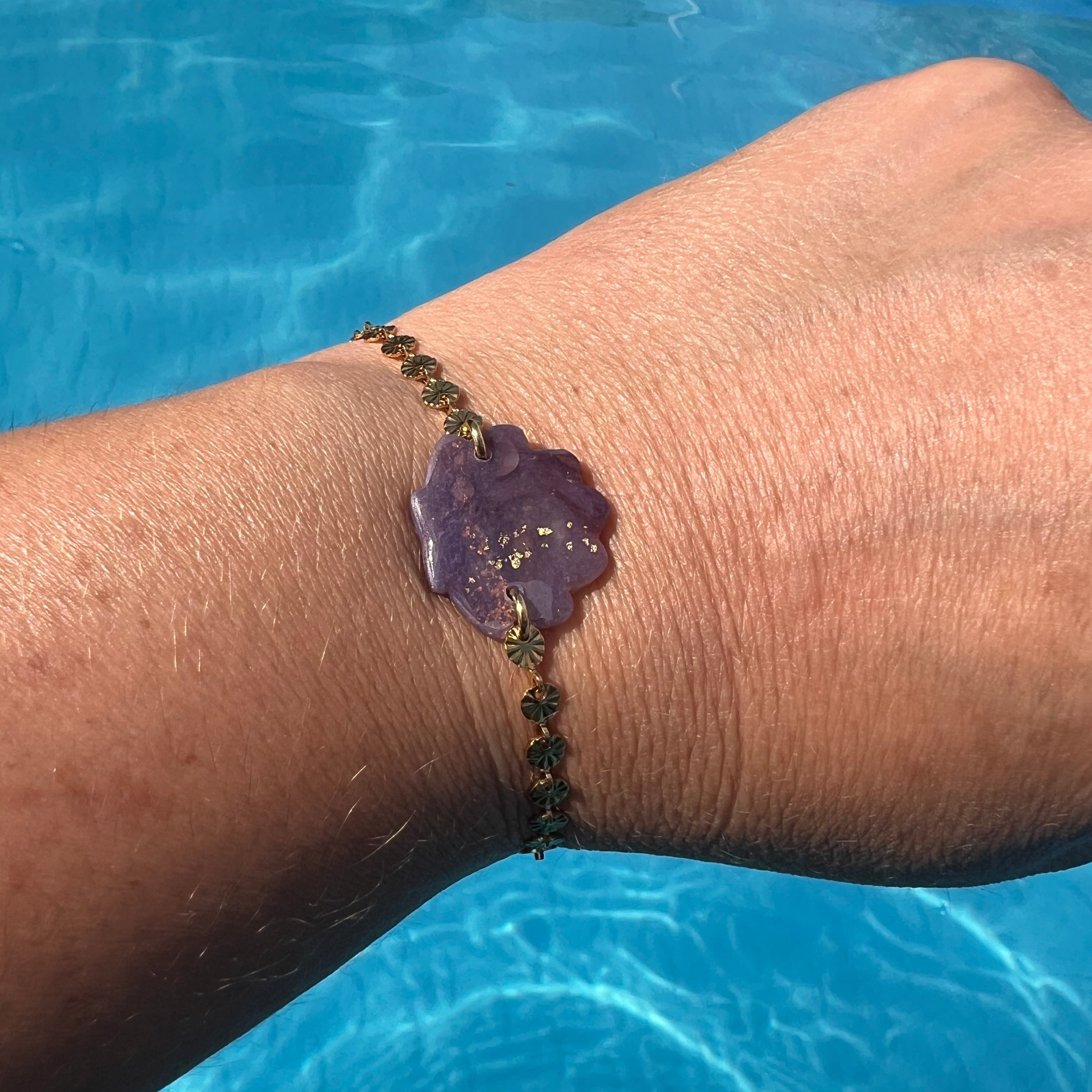 Bracelet "Shellbrown" en acier inoxydable