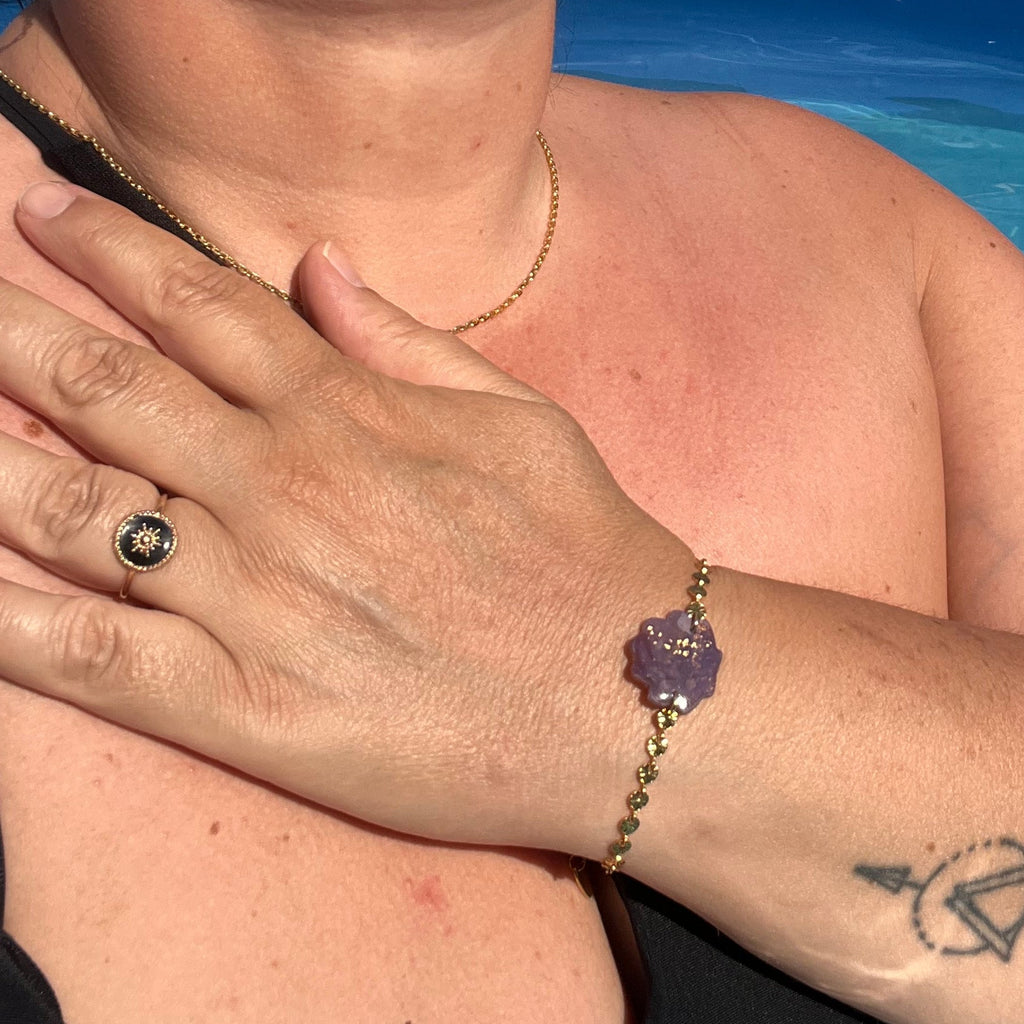 Bracelet "Shellbrown" en acier inoxydable