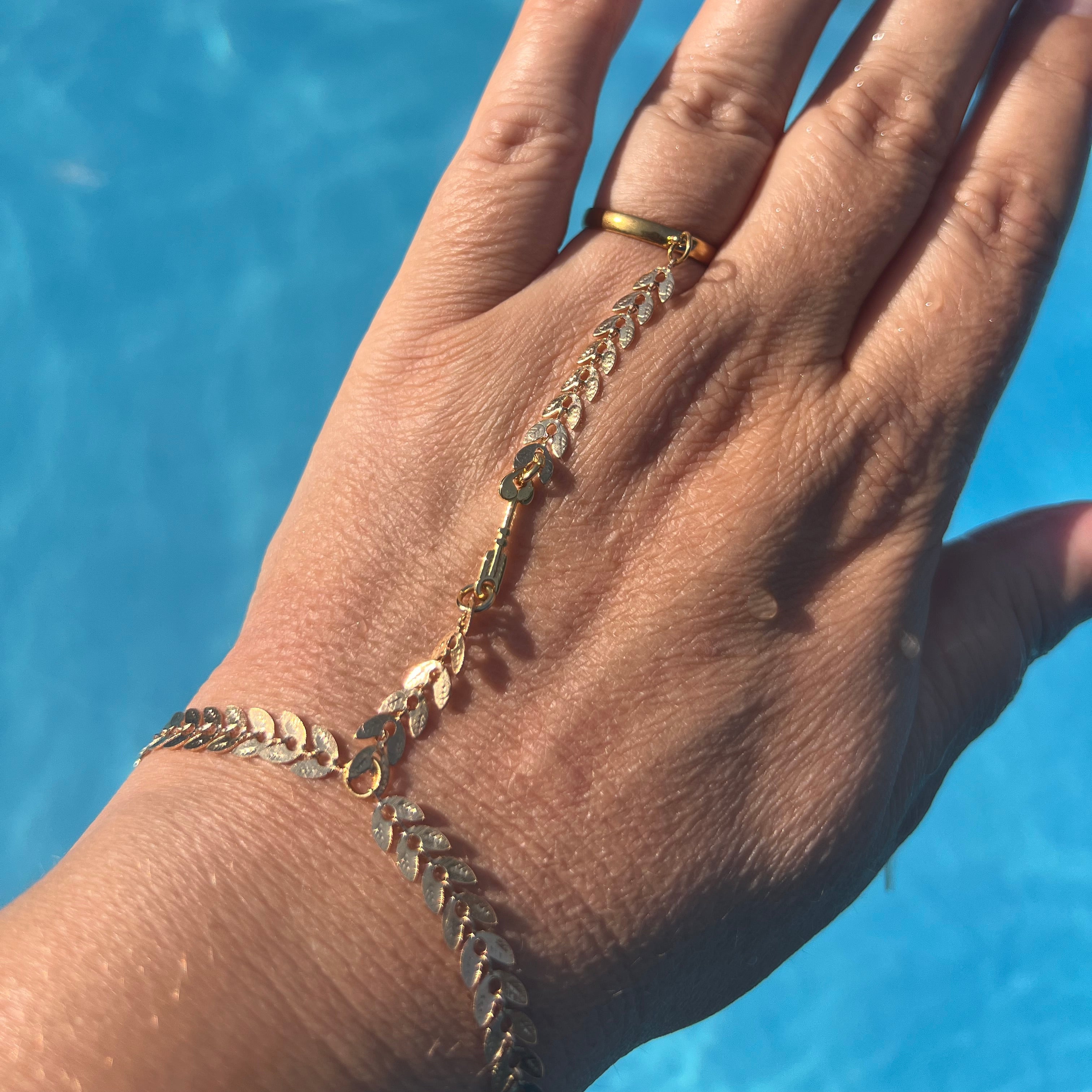 Bijou de main "Olympe" en acier inoxydable