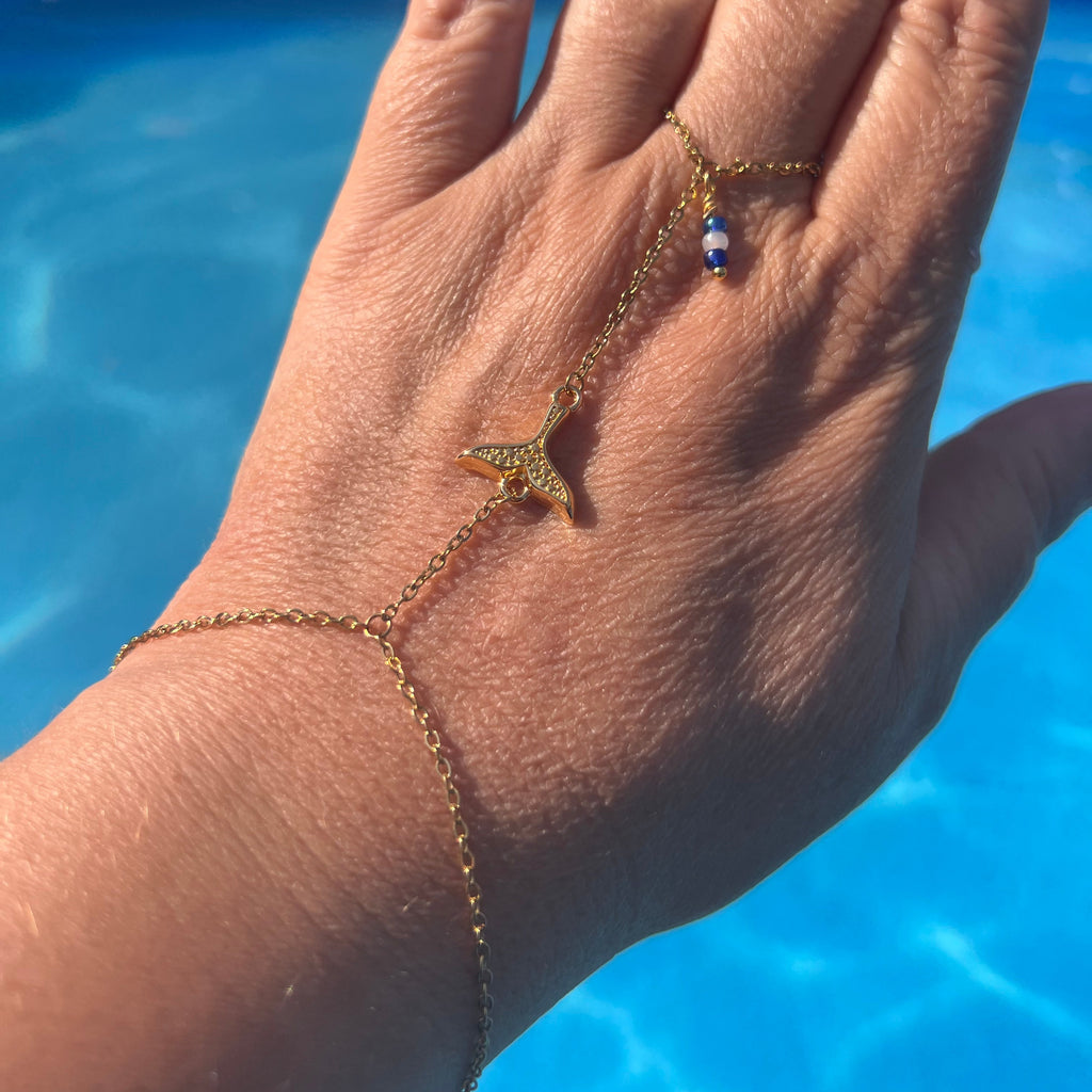 Bijou main bague "Amphitrite" en acier inoxydable