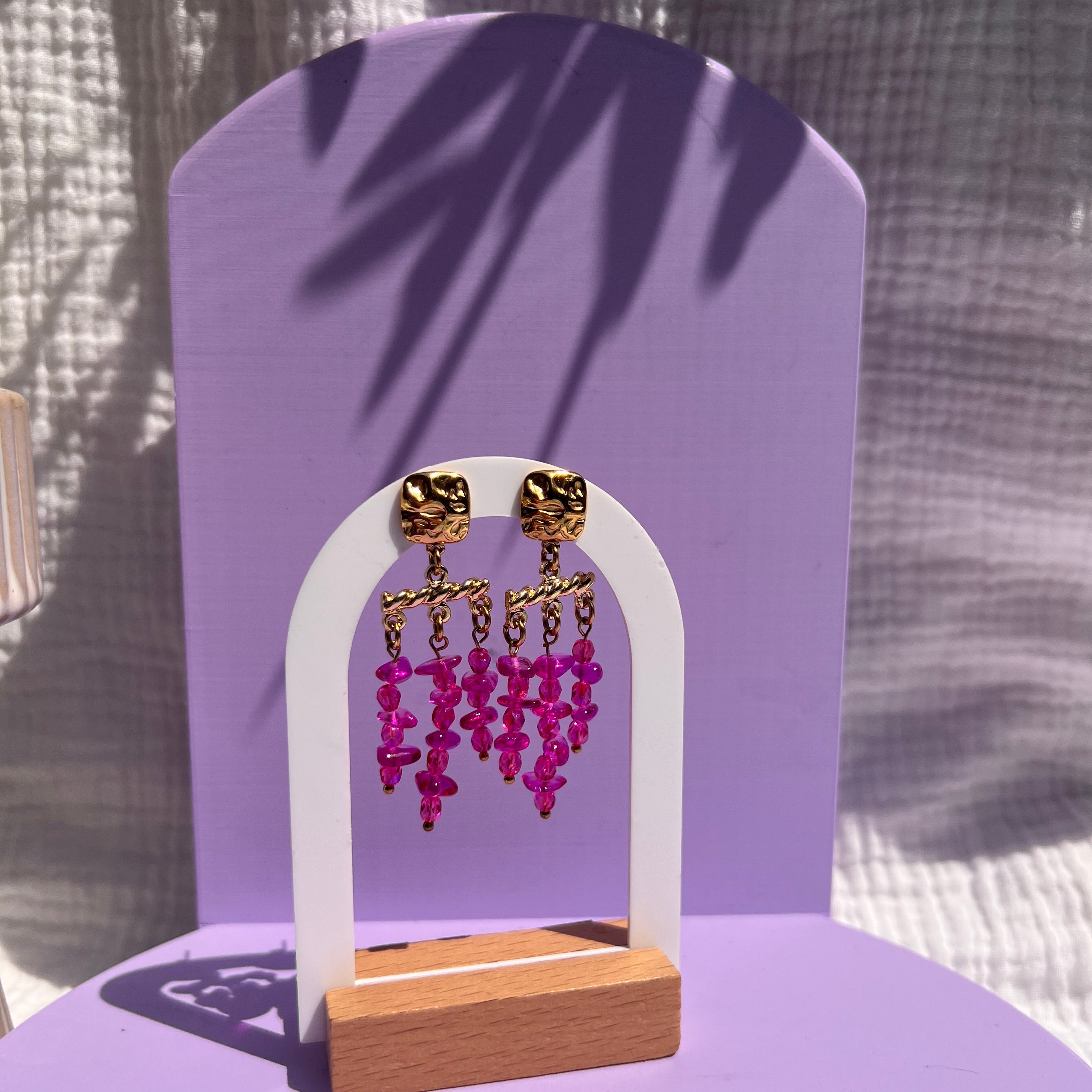 Boucles d'oreilles "Frida" en acier inoxydable