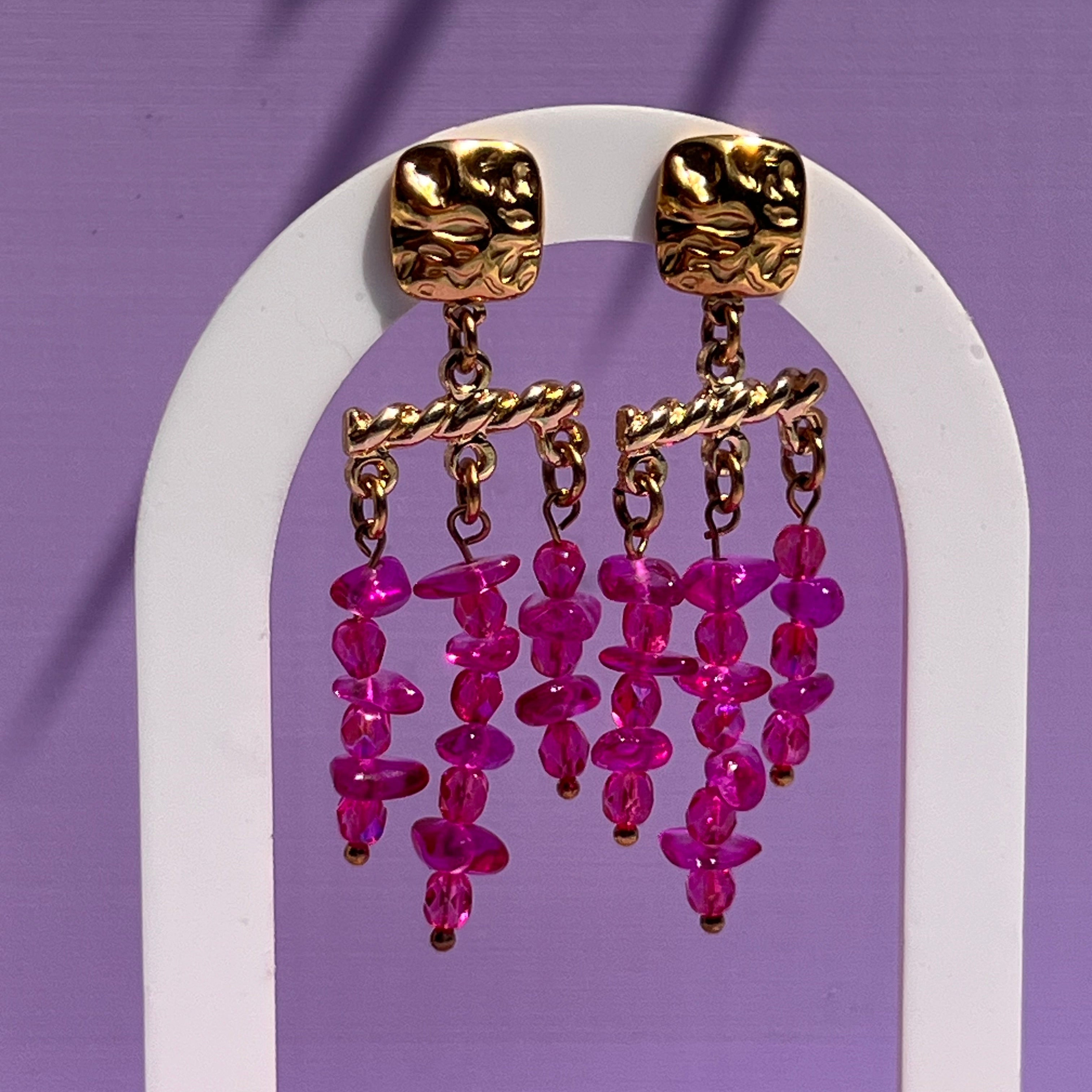 Boucles d'oreilles "Frida" en acier inoxydable