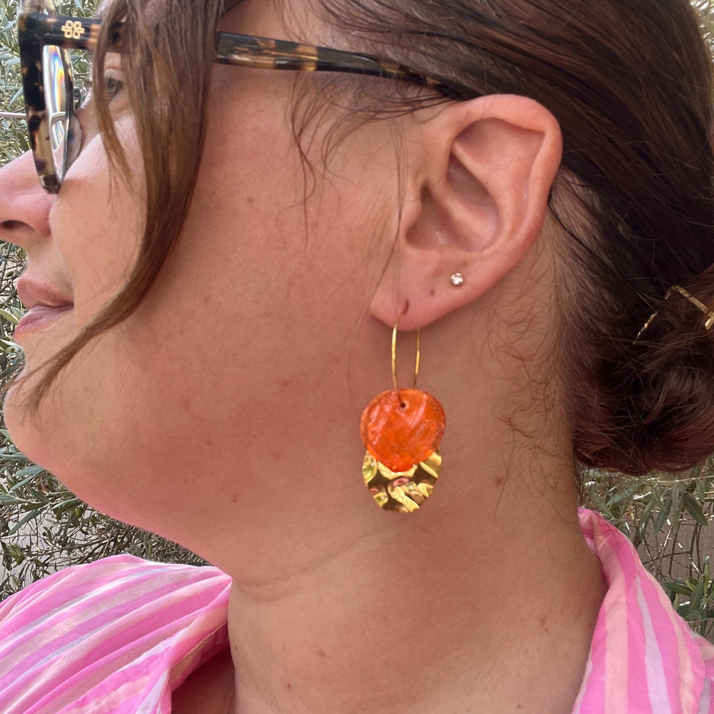 Boucles d'oreilles "Bora bora" en acier inoxydable
