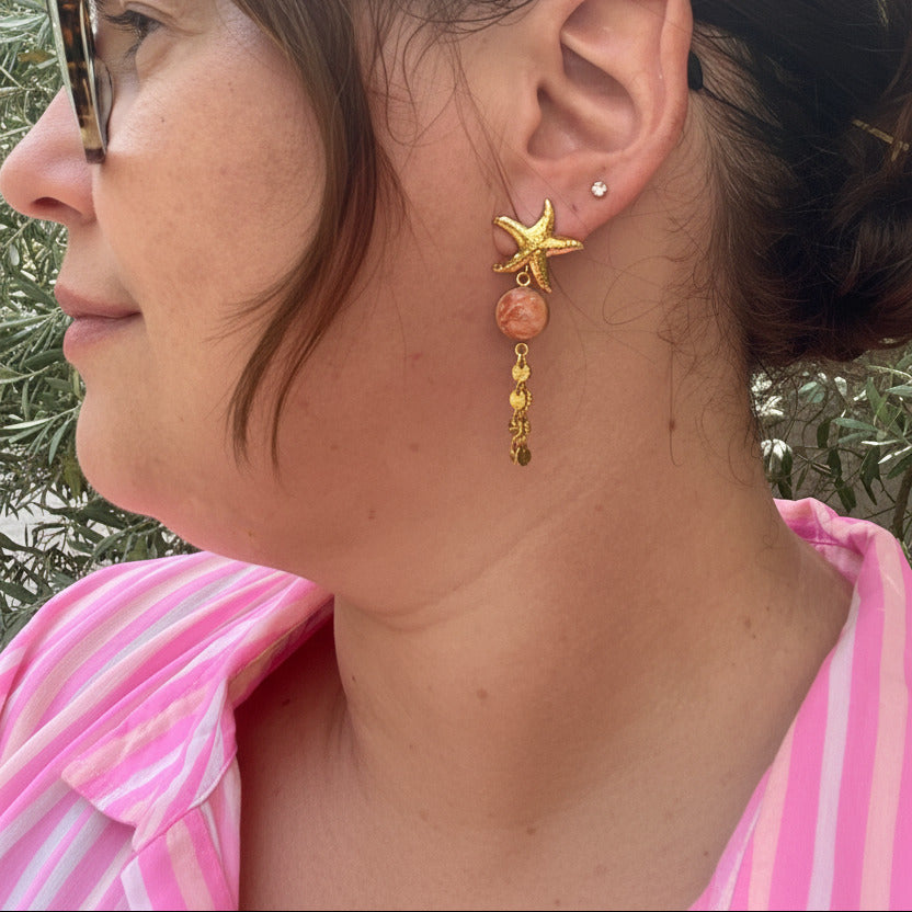 Boucles d'oreilles "Stella" en acier inoxydable