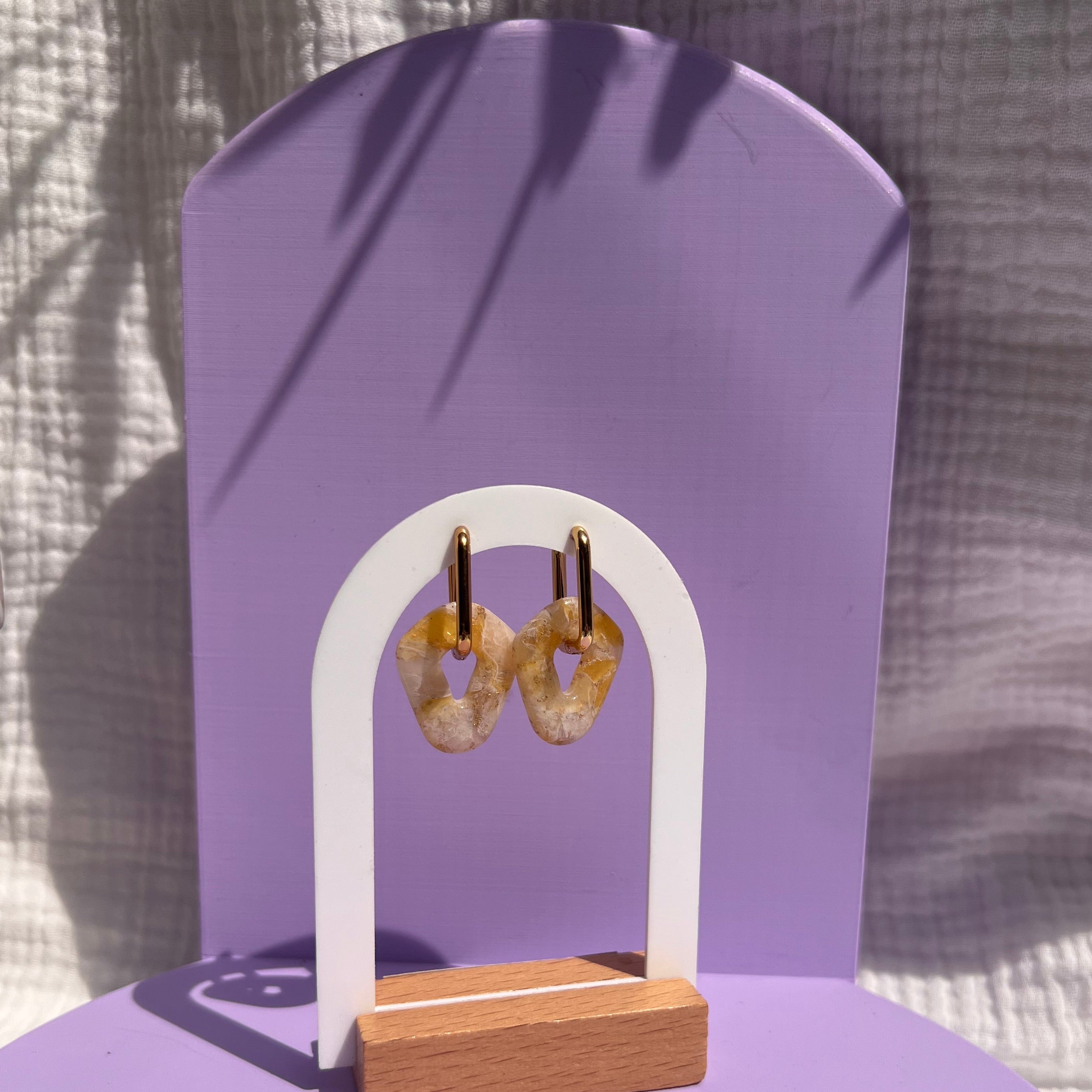 Boucles d'oreilles "Blondie" en acier inoxydable