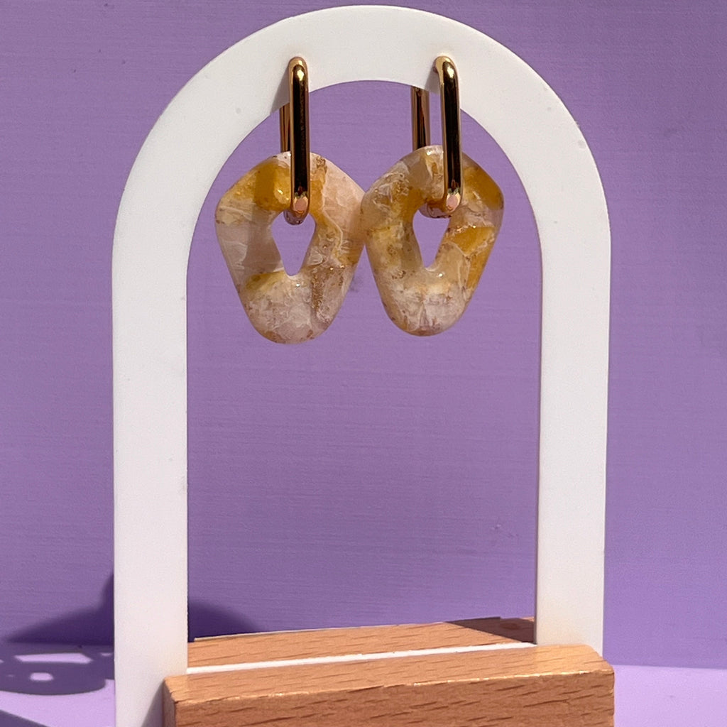 Boucles d'oreilles "Blondie" en acier inoxydable