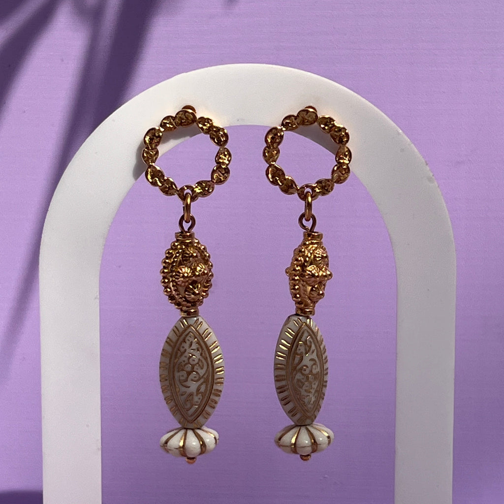 Boucles d'oreilles "Néréïde" en acier inoxydable