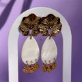 Boucles d'oreilles "Pétale" en acier inoxydable