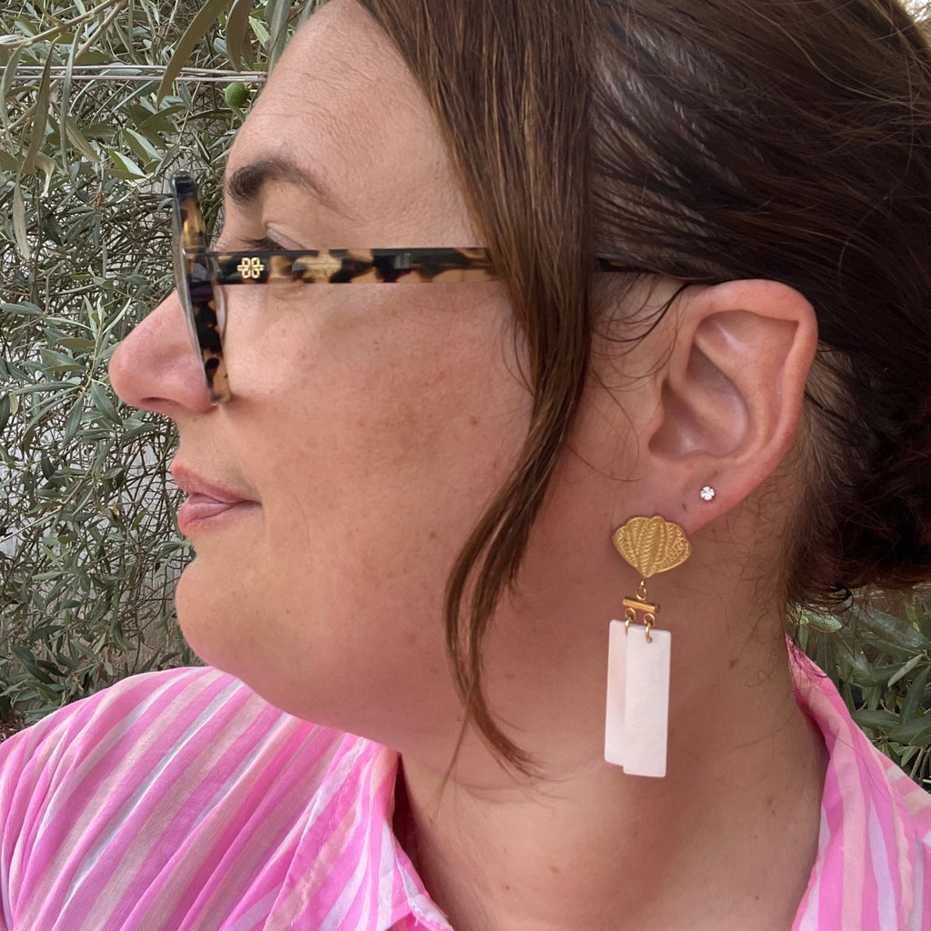 Boucles d'oreilles "Atlas" en acier inoxydable