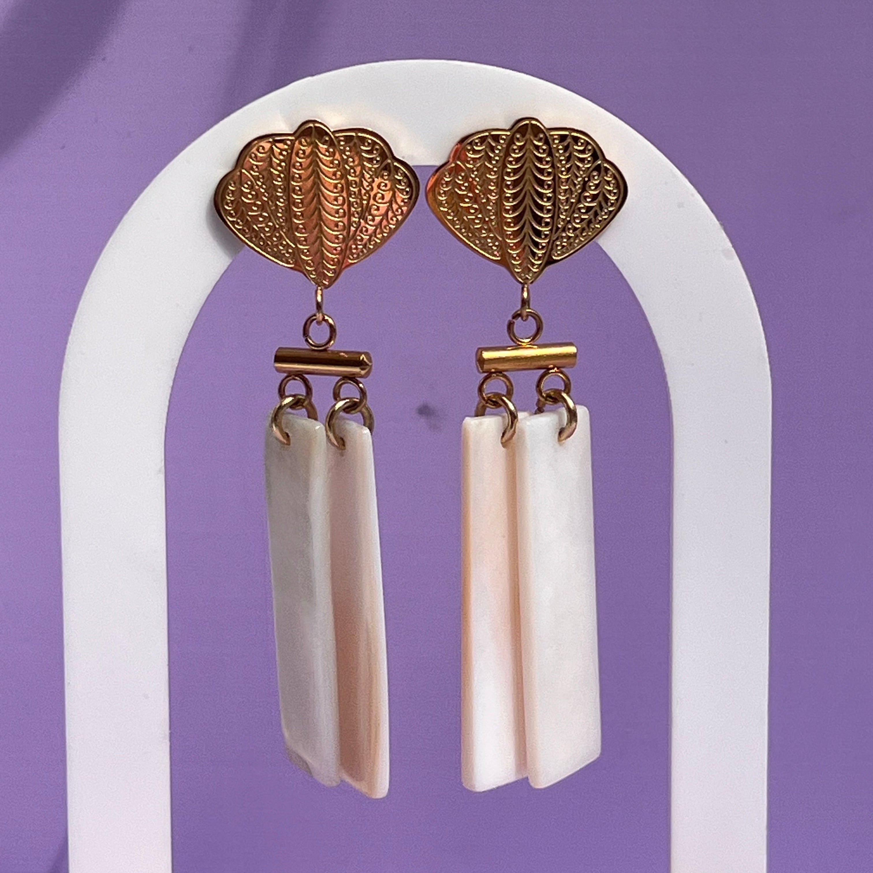Boucles d'oreilles "Atlas" en acier inoxydable