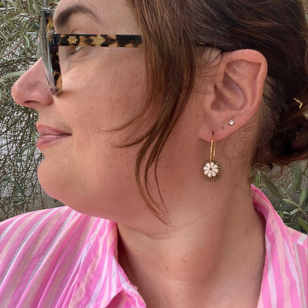 Boucles d'oreilles "Zénith" en acier inoxydable