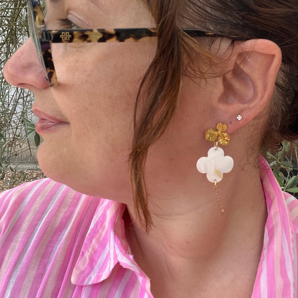 Boucles d'oreilles "Hana" en acier inoxydable