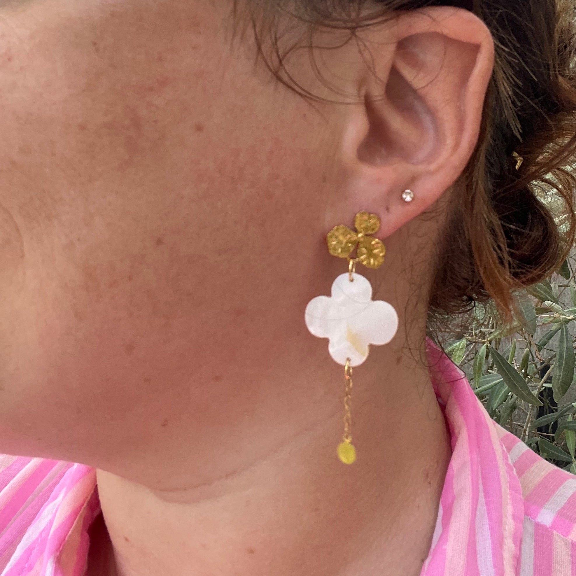 Boucles d'oreilles "Hana" en acier inoxydable