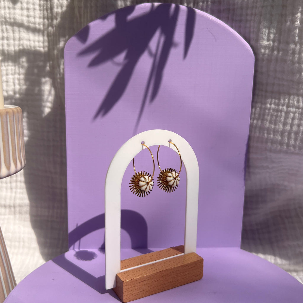 Boucles d'oreilles "Zénith" en acier inoxydable