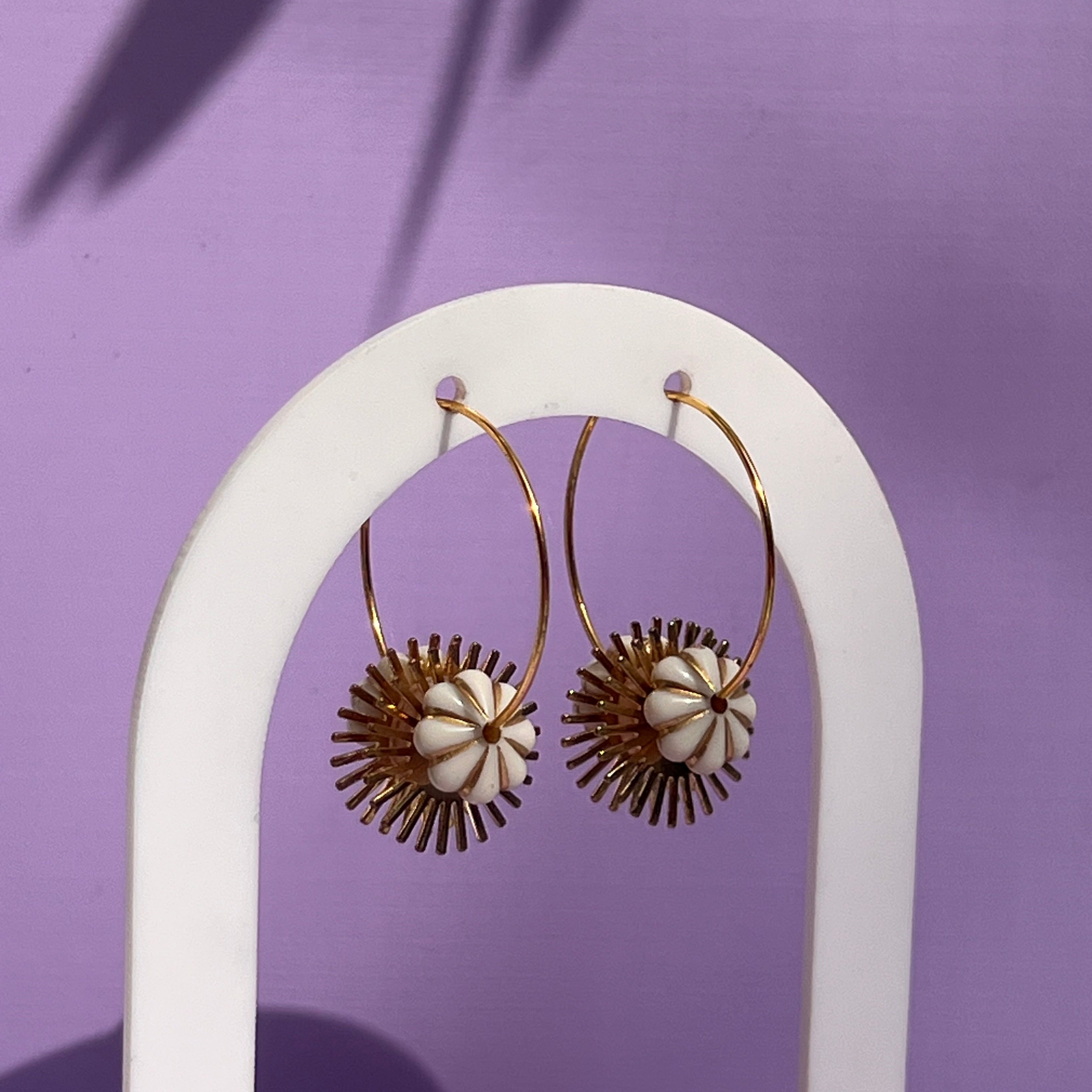 Boucles d'oreilles "Zénith" en acier inoxydable