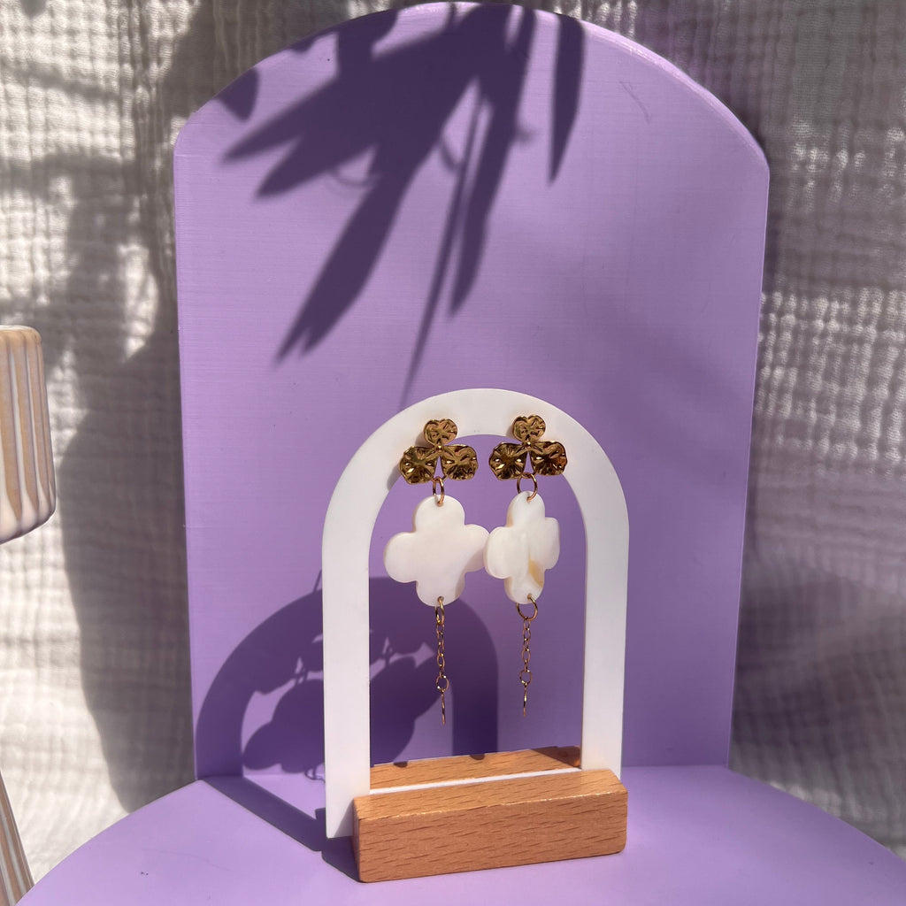 Boucles d'oreilles "Hana" en acier inoxydable