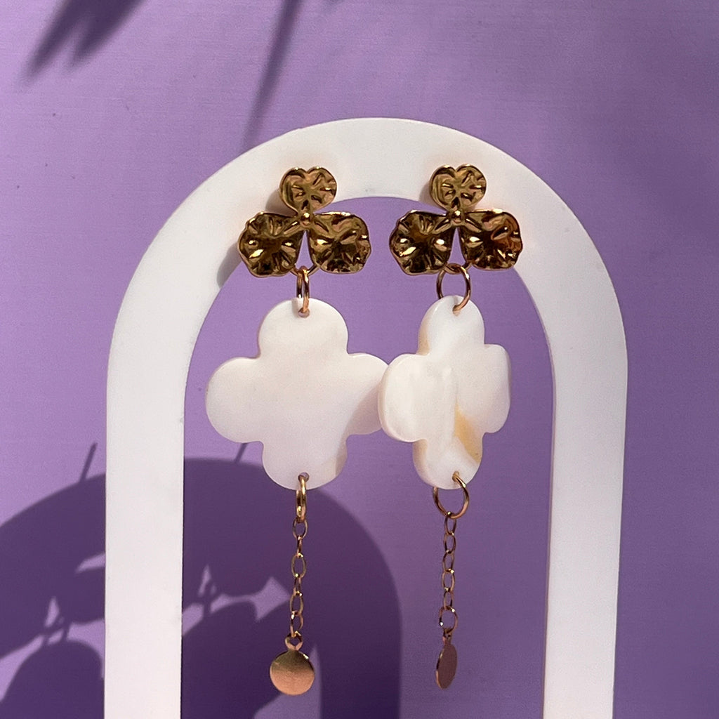 Boucles d'oreilles "Hana" en acier inoxydable