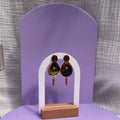 Boucles d'oreilles "Etoile du nord" en acier inoxydable
