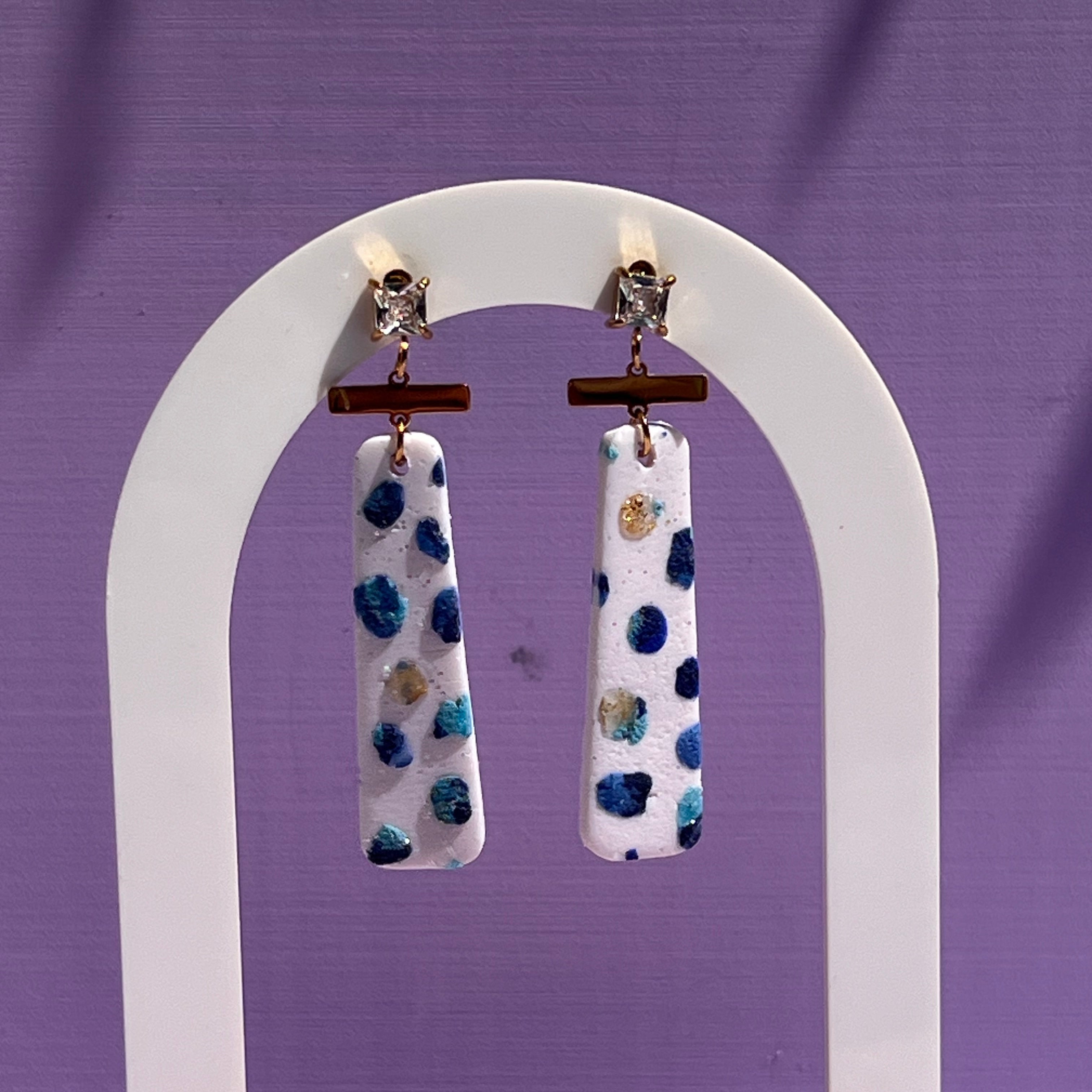 Boucles d'oreilles "Caldera" en acier inoxydable