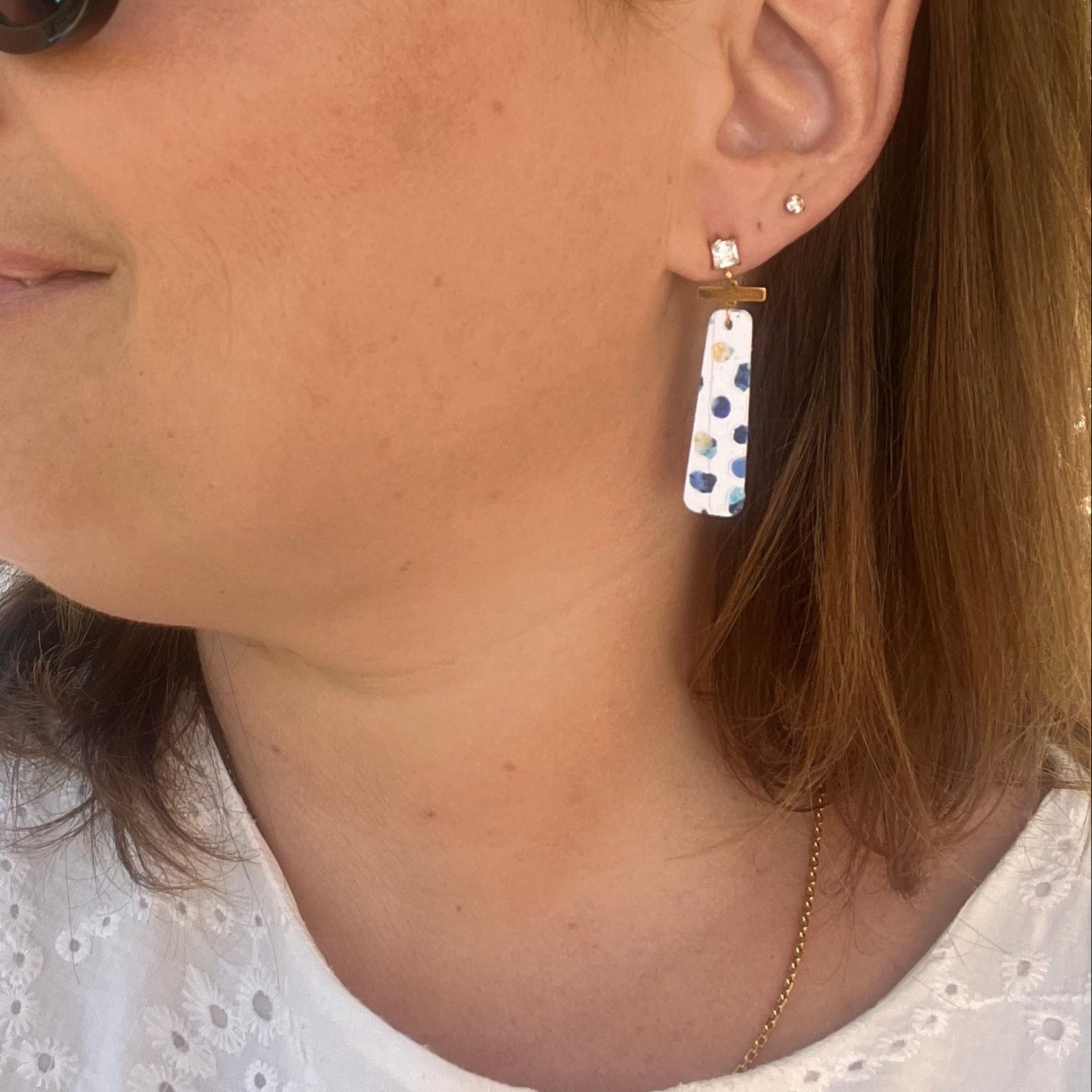 Boucles d'oreilles "Caldera" en acier inoxydable