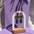 Boucles d'oreilles "Abysse" en acier inoxydable
