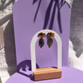 Boucles d'oreilles "Ginko" en acier inoxydable