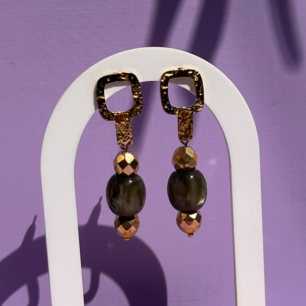 Boucles d'oreilles "Kenya" en acier inoxydable